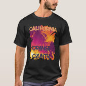 Orange County Beach Palm trees California Vacation Tシャツ (正面)