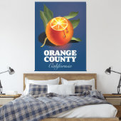 Orange County California旅行ポスター。 キャンバスプリント (インサイチュ (寝室))