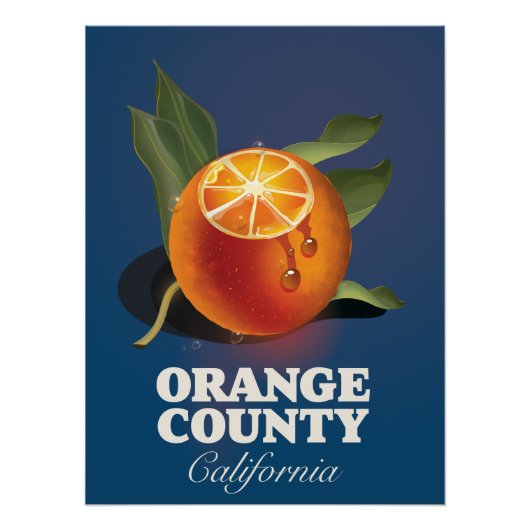 Orange County California旅行ポスター。 ポスター (正面)