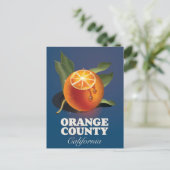 Orange County California旅行ポスター。 ポストカード (スタンド正面)