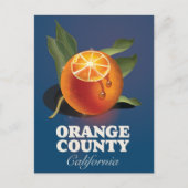 Orange County California旅行ポスター。 ポストカード (正面)