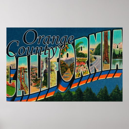 Orange County, California – ラージ・レター・シーン ポスター (正面)