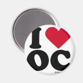 ORANGE COUNTY - "I LOVE OC" "I LOVE ORANGE COUNTY" マグネット (正面/裏面)