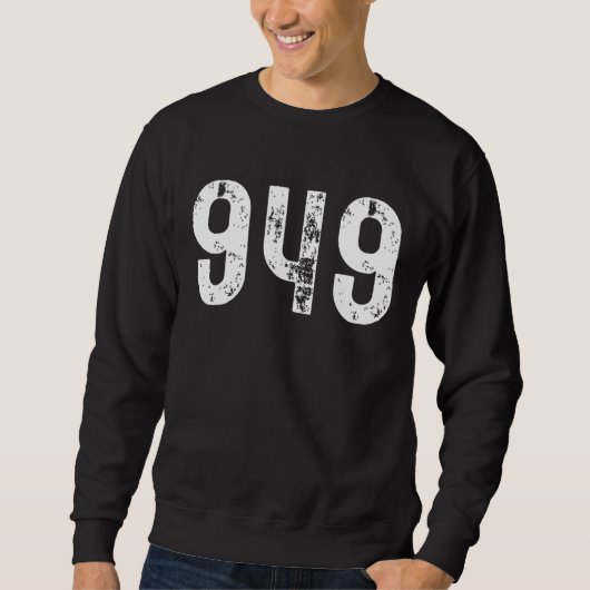 Orange County Laguna Californiaの市外局番949 スウェットシャツ (正面)