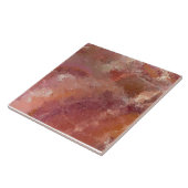 Orange Crackle Pastel Ceramic Tile タイル (側面)