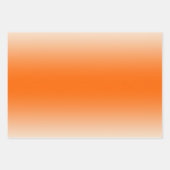 Orange & Cream Trendy & Elegant Gradient ラッピングペーパーシート (正面2)