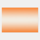 Orange & Cream Trendy & Elegant Gradient ラッピングペーパーシート (正面)