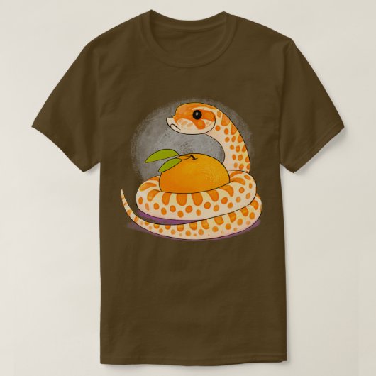Orange Creamsicle Hognose Snake  Tシャツ (デザイン正面)
