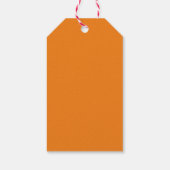 Orange Create Your Own Add文字 カスタム ギフトタグ (裏面)