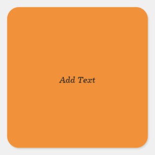 Orange Create Your Own Add文字 カスタム スクエアシール