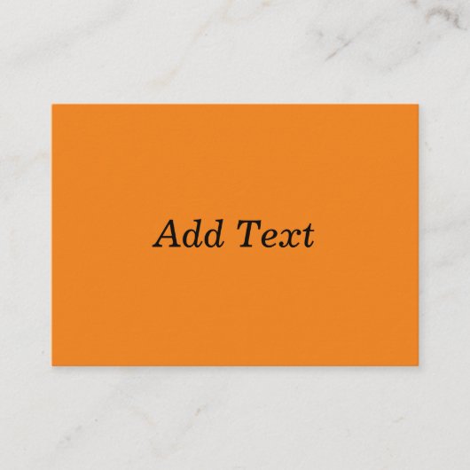Orange Create Your Own Add Text Custom エンクロージャーカード (正面)