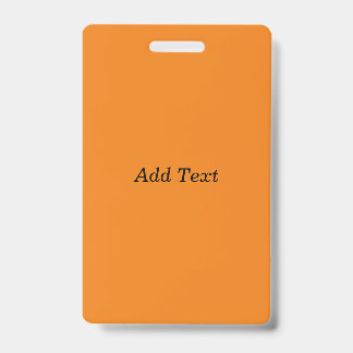 Orange Create Your Own Add Text Custom バッジ