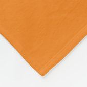 Orange Create Your Own Add Text Custom フリースブランケット (角)