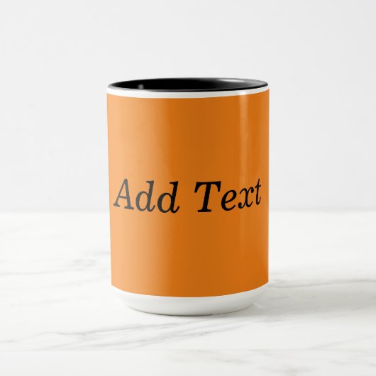 Orange Create Your Own Add Text Custom マグカップ (中央)