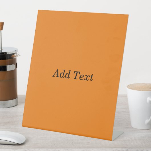 Orange Create Your Own Add Text Custom 台座サイン (インサイチュ)