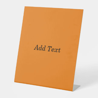 Orange Create Your Own Add Text Custom 台座サイン