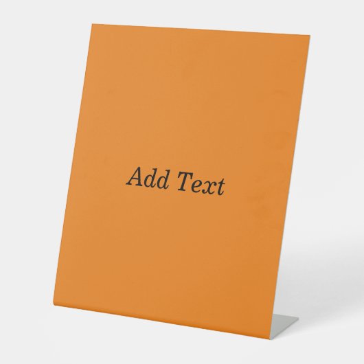 Orange Create Your Own Add Text Custom 台座サイン (正面)