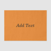 Orange Create Your Own Add Text Custom 薄葉紙 (正面)