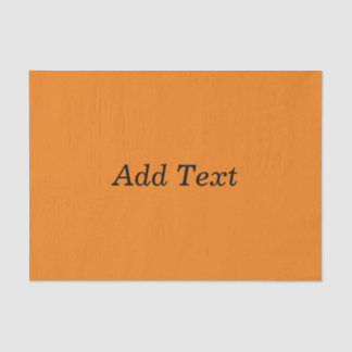 Orange Create Your Own Add Text Custom 薄葉紙