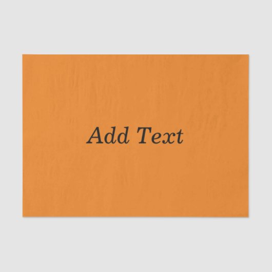 Orange Create Your Own Add Text Custom 薄葉紙 (正面)