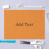 Orange Create Your Own Add Text Custom 薄葉紙 (クラフト)