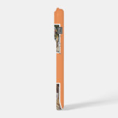 Orange Cute Modern 3 Photo Layout Custom iPhoneケース (左側面)