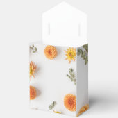 Orange Dahlia Wedding Favor Boxes フェイバーボックス (見開き)