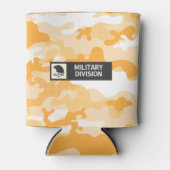 Orange Deser Camouflage Pattern Beverage Insulator 缶クーラー (正面)