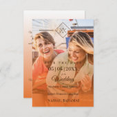 Orange Destination Wedding Gay Lesbian Wedding (正面/裏面)