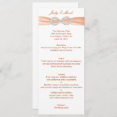 Orange Diamond Infinityの結婚メニューカード メニュー (正面/裏面)