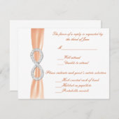 Orange Diamond Infinityの結婚応答カード 出欠カード (正面/裏面)