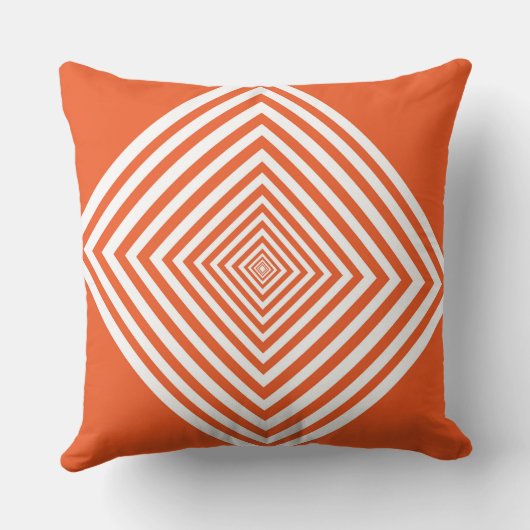 Orange Diamond Shape クッション (裏面)