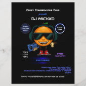 Orange DJ Music and Dance Gig Flyer チラシ (正面)