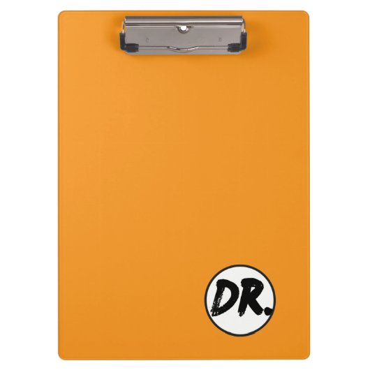 Orange DR. Logo Phone case クリップボード (正面)