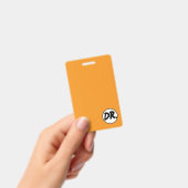 Orange DR. Logo Phone case バッジ (手持ち)