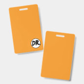 Orange DR. Logo Phone case バッジ (正面＆裏面)