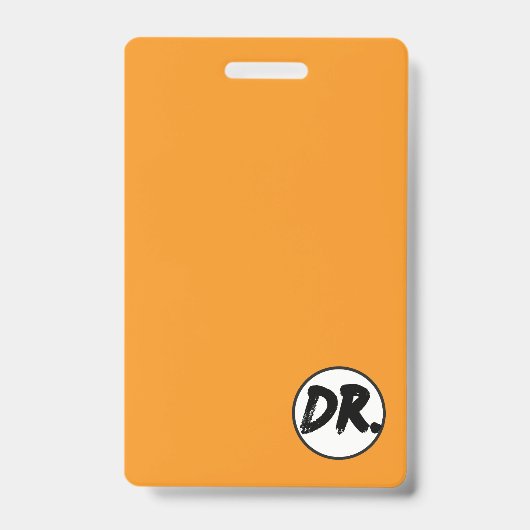 Orange DR. Logo Phone case バッジ (正面)