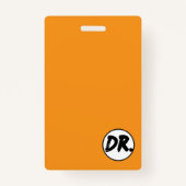 Orange DR. Logo Phone case バッジ (正面)