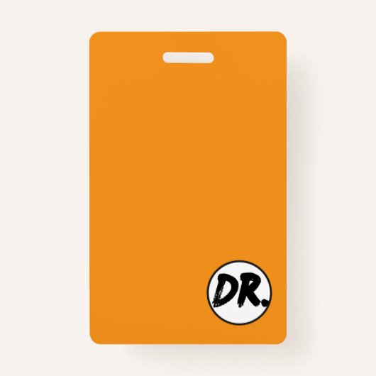 Orange DR. Logo Phone case バッジ (正面)