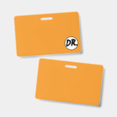 Orange DR. Logo Phone case バッジ (正面＆裏面)