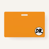 Orange DR. Logo Phone case バッジ (正面)