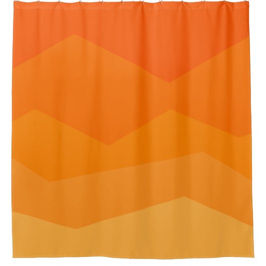 Orange Fade  シャワーカーテン (正面)