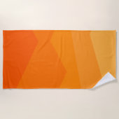 Orange Fade  ビーチタオル (正面)