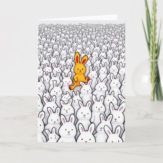 Orange Figure Pattern Card カード (正面)