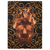 Orange Fireスカルクリップボード クリップボード (裏面)