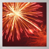 Orange Fireworkポスター ポスター (正面)