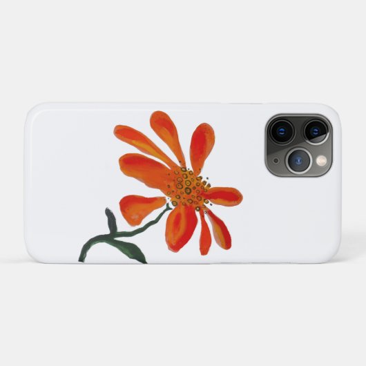 Orange flower by Lydia's Art Sangria Case-Mate iPhoneケース (裏面(横))