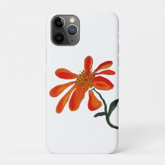 Orange flower by Lydia's Art Sangria Case-Mate iPhoneケース (裏)