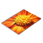Orange Flower Macro Nature Photography Wall Art ノートブック (左側)
