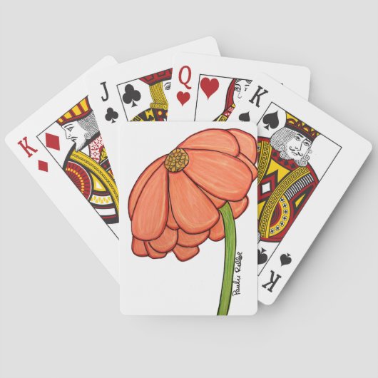 Orange Flower Notebook トランプ (裏面)